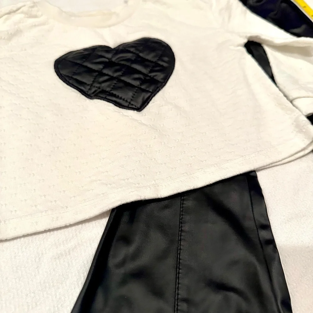 Btween Toddler Girls Black &‎ White Outfit - Picture 2 of 6